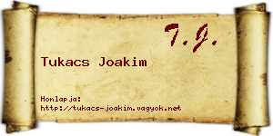 Tukacs Joakim névjegykártya